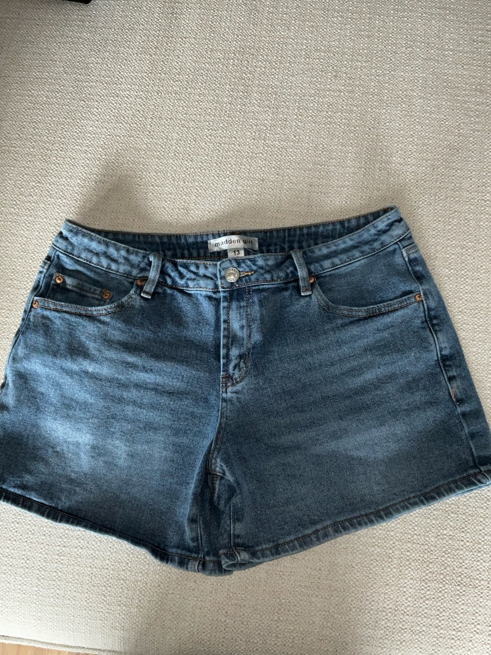 Low-Rise Jean Shorts
